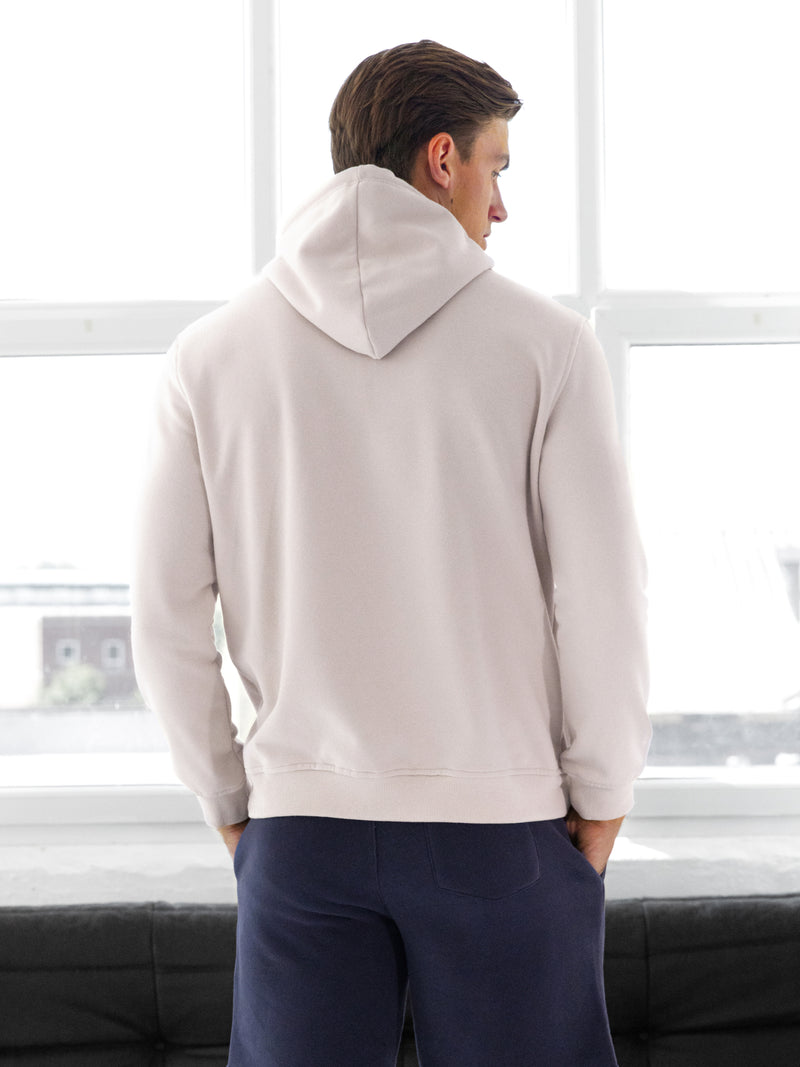 Blakely Basic Fitted Hoodie - Light Stone