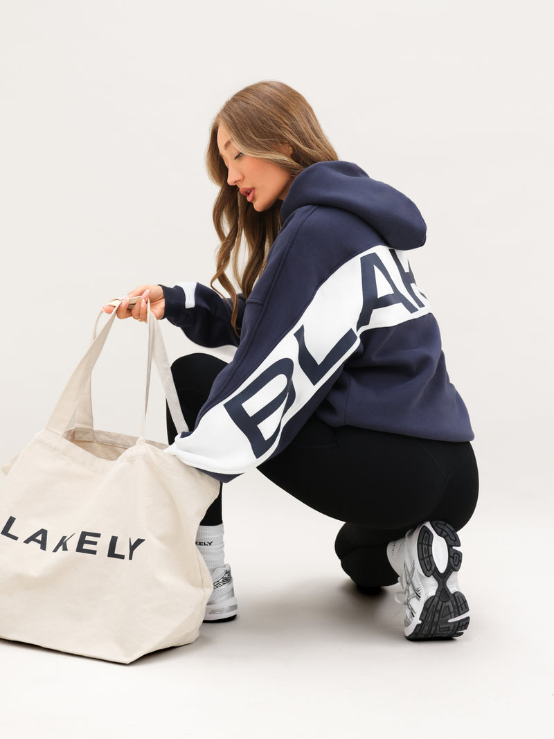 Indy Oversized Hoodie - True Navy