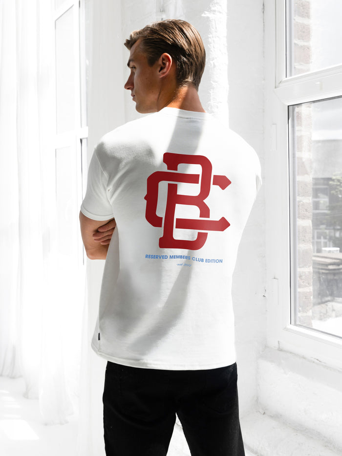 Monogram Relaxed T-Shirt - Flat White