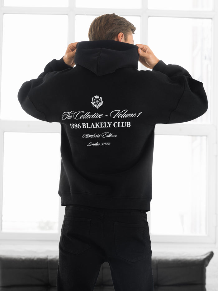 Blakely Club Relaxed Hoodie - Black