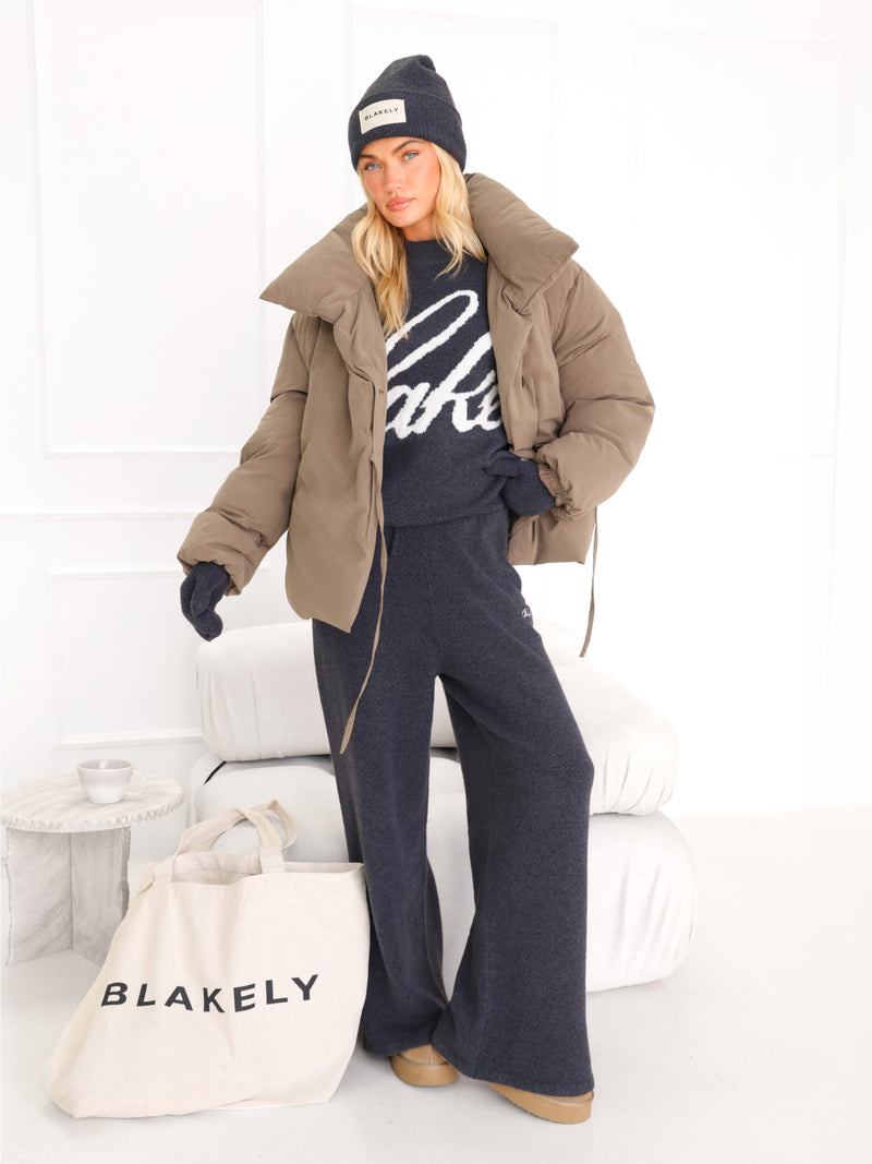 Matilda Waist Tie Coat - Soft Tan