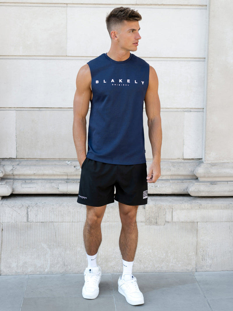 Caleta Sleeveless Tee - Navy