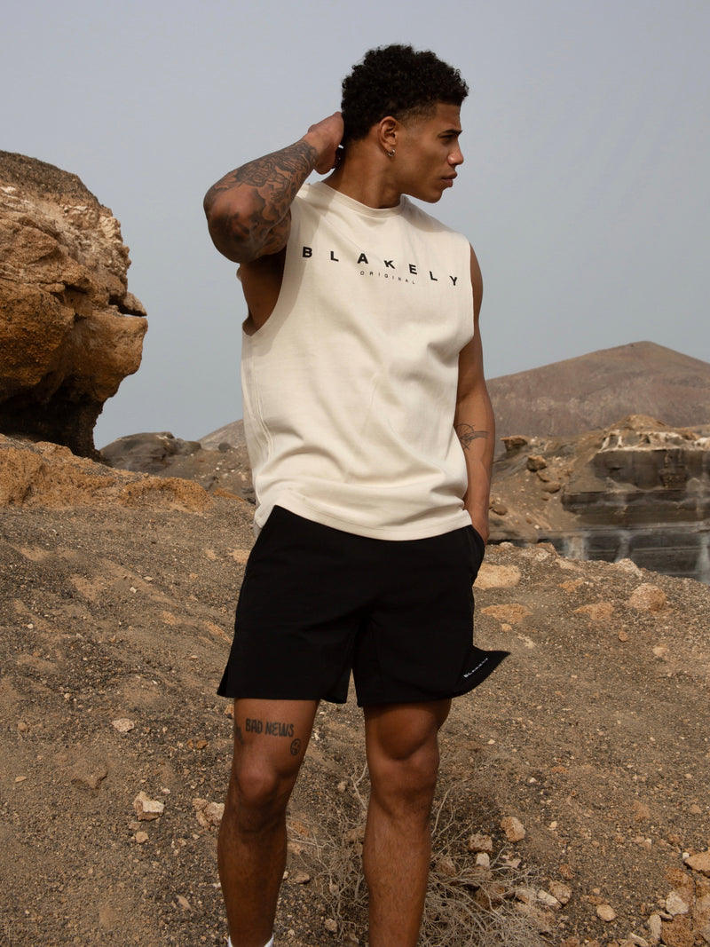 Sanur Sleeveless Tee - Bone