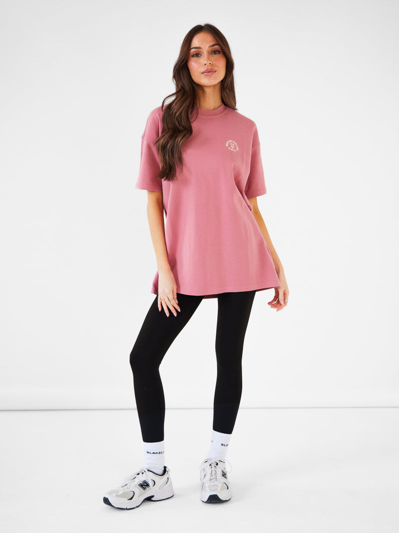 Briston Oversized T-Shirt - Warm Rose