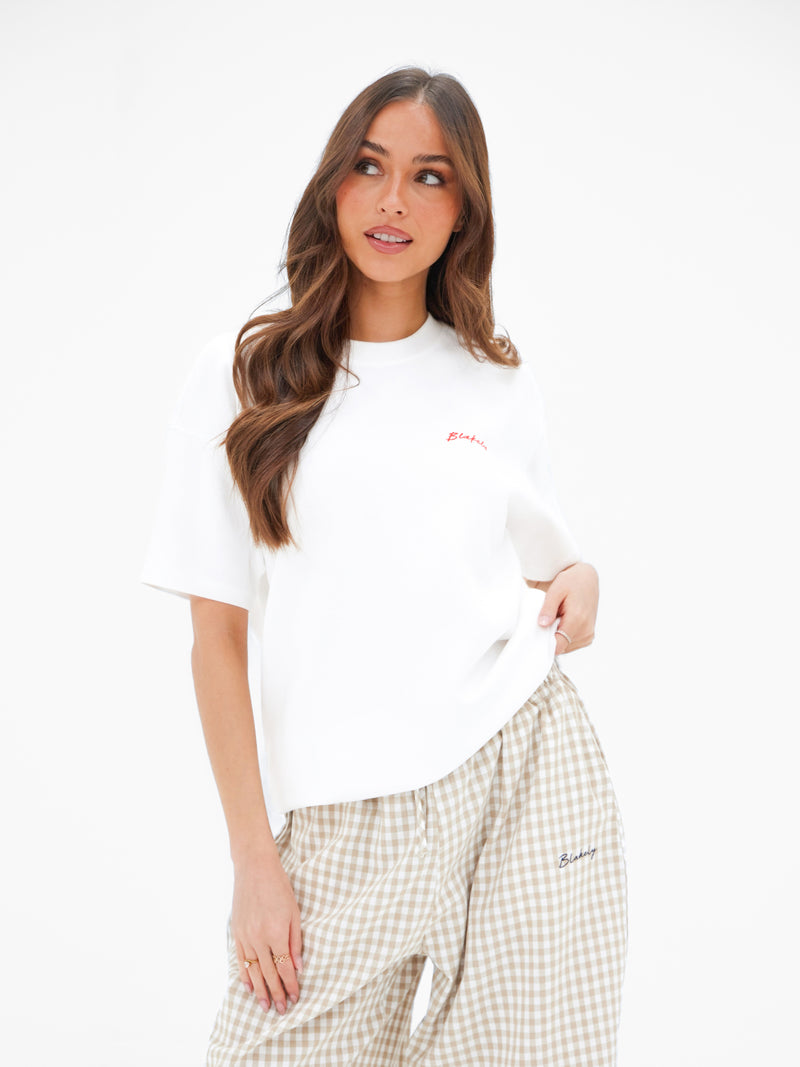 Ori Olive Oversized T-Shirt - White