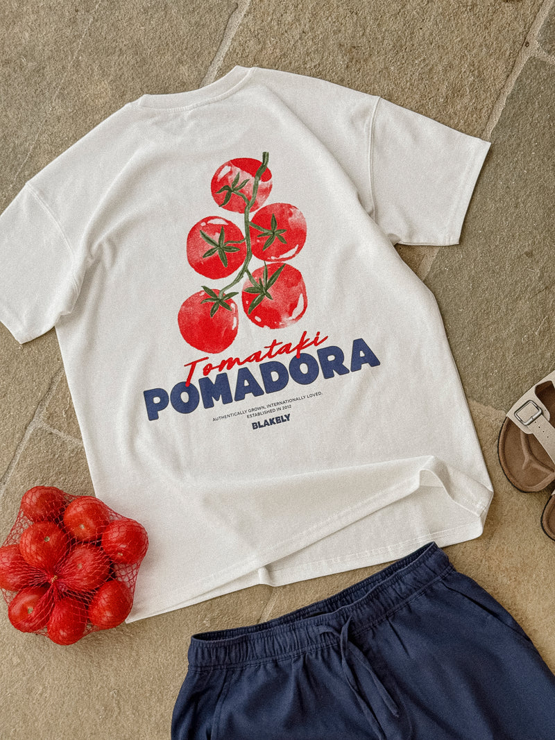 Tomato Print Relaxed T-Shirt - White