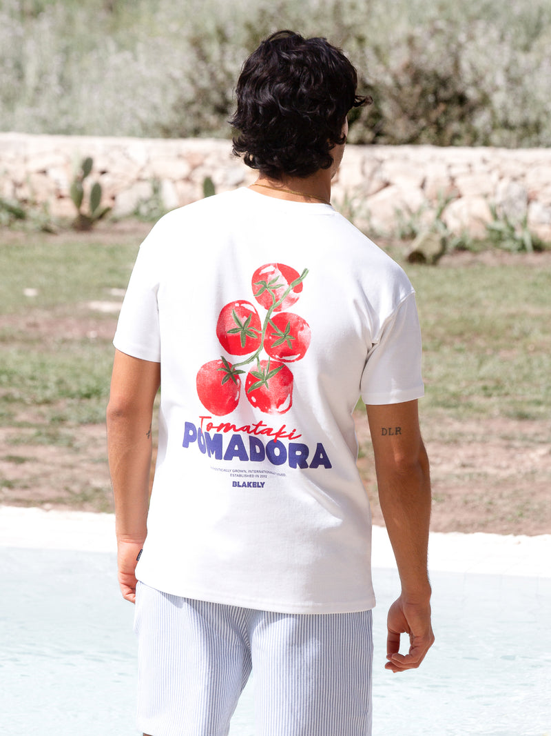 Tomato Print Relaxed T-Shirt - White