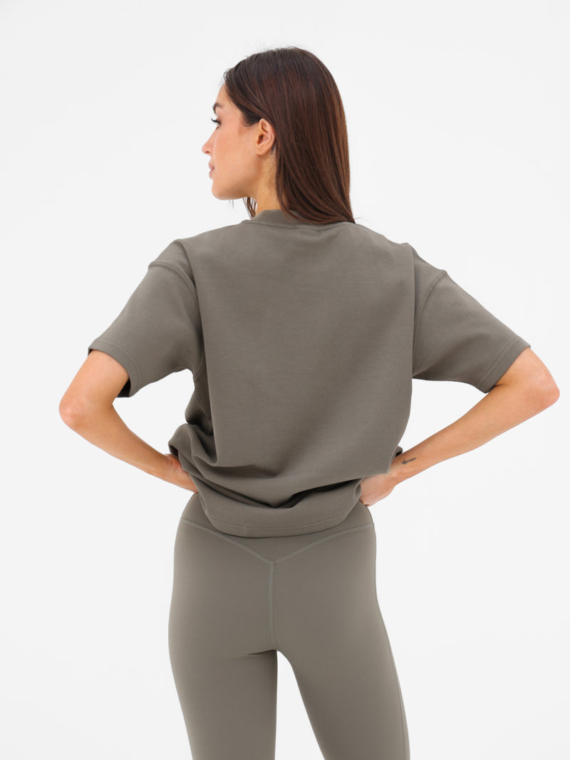 Olivia Oversized T-Shirt - Safari Green