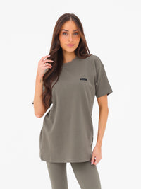 Olivia Oversized T-Shirt - Safari Green
