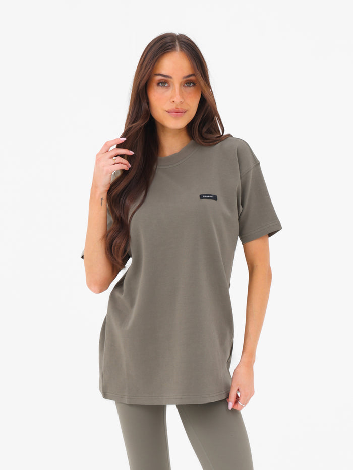 Olivia Oversized T-Shirt - Safari Green