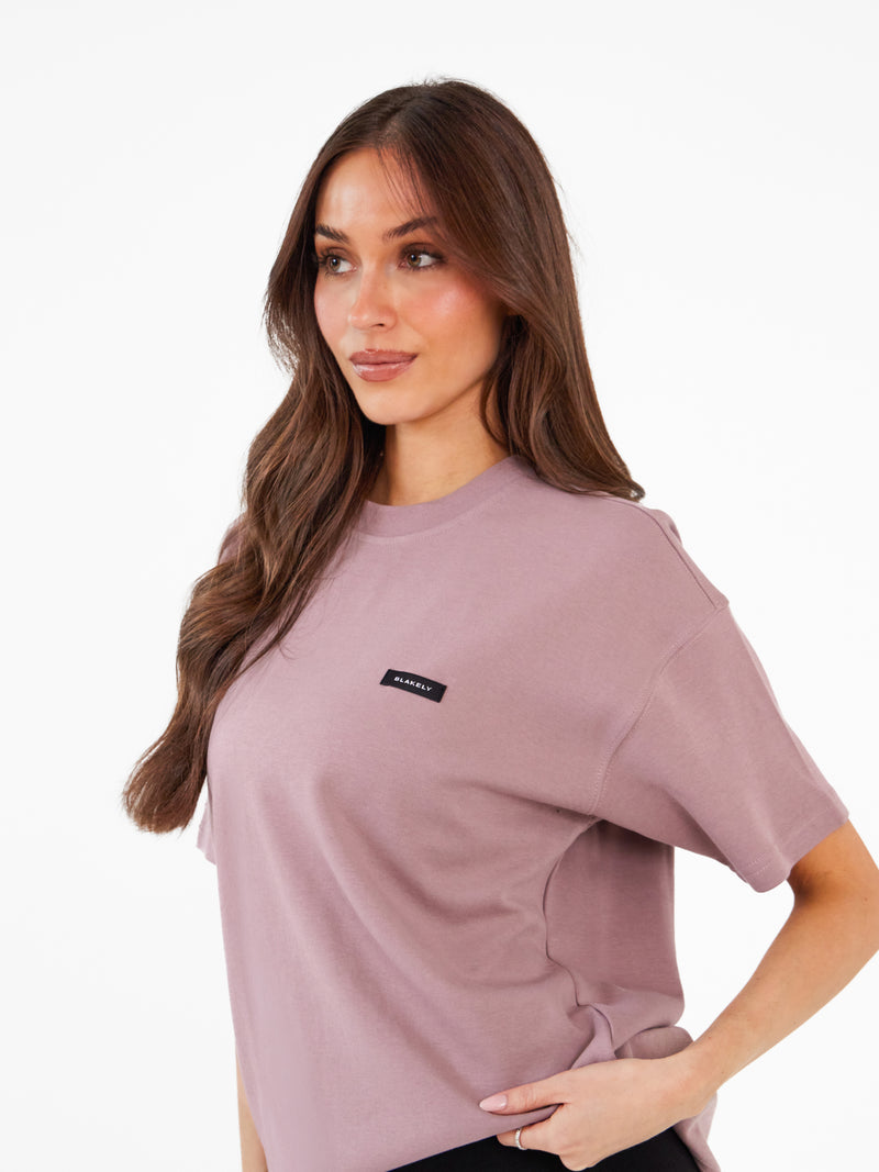 Olivia Oversized T-Shirt - Dusty Pink