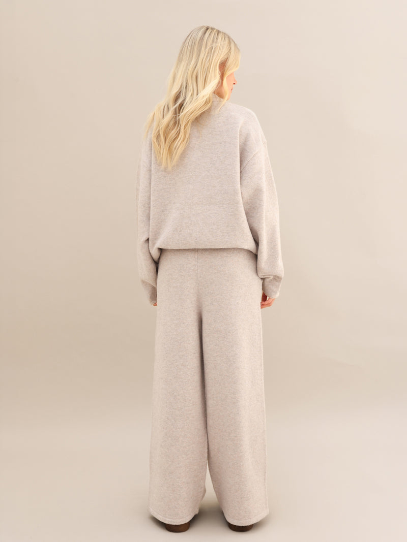 Oversized Knitted Sweater - Toasted Taupe
