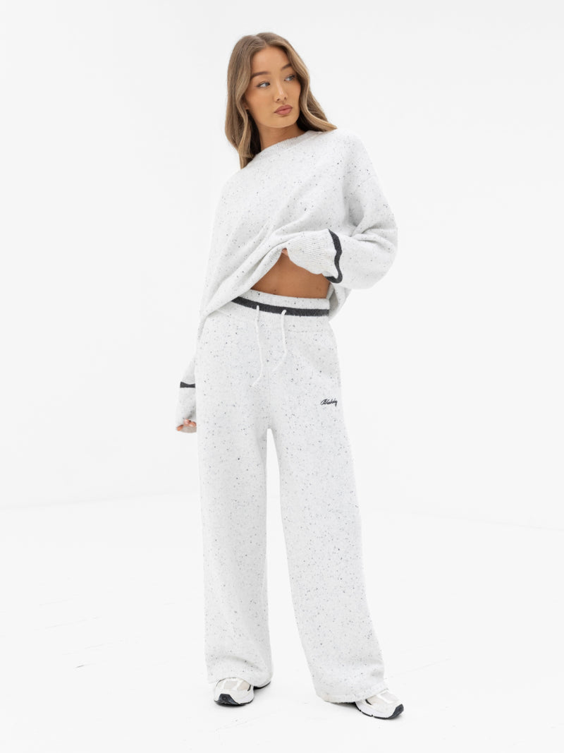 Margot Oversized Knitted Sweater - Cloud Grey