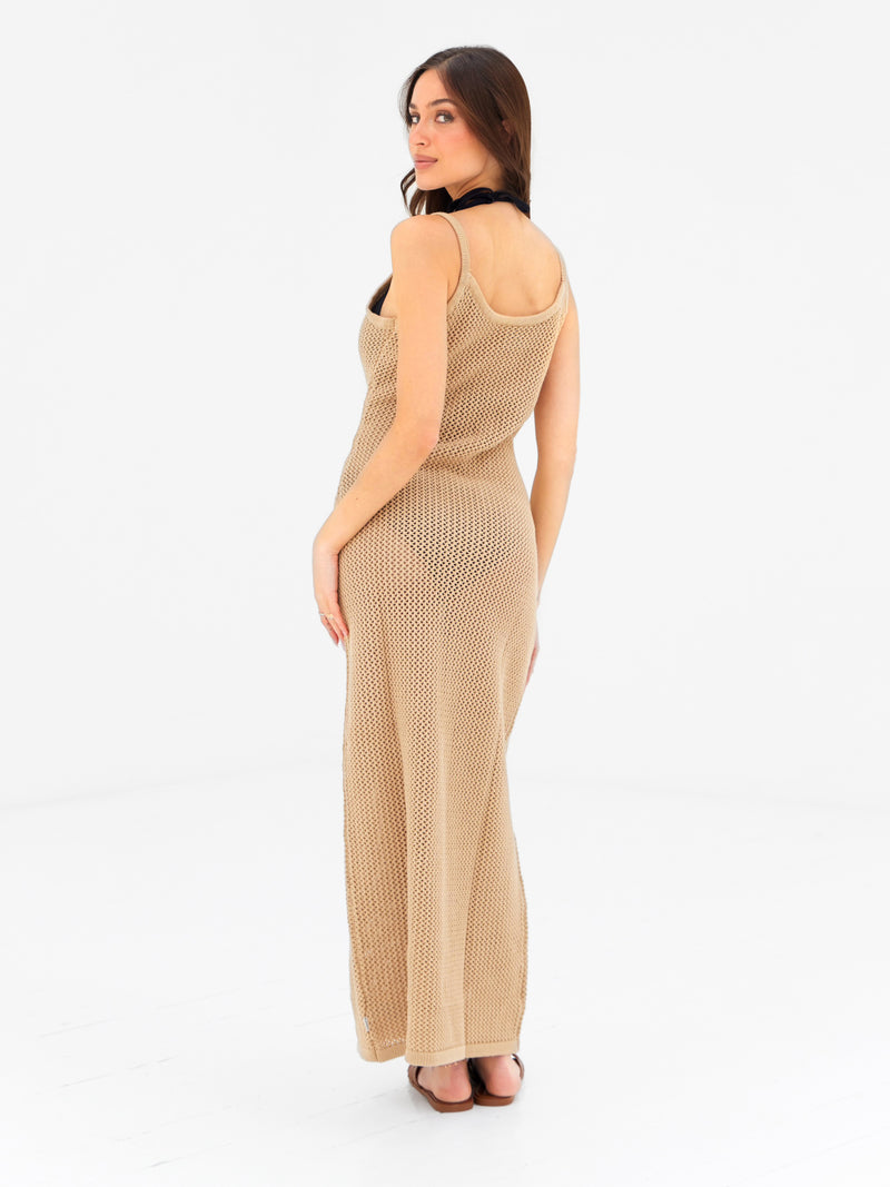 Buy Blakely Womens Tan Crochet Maxi Dress | Free delivery on orders over $199 Blakely Clothing US Buy Blakely Womens Tan Crochet Maxi Dress | Free delivery on orders over $199 Blakely Clothing US