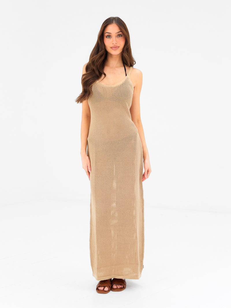 ladies tan dress Buy Blakely Womens Tan Crochet Maxi Dress