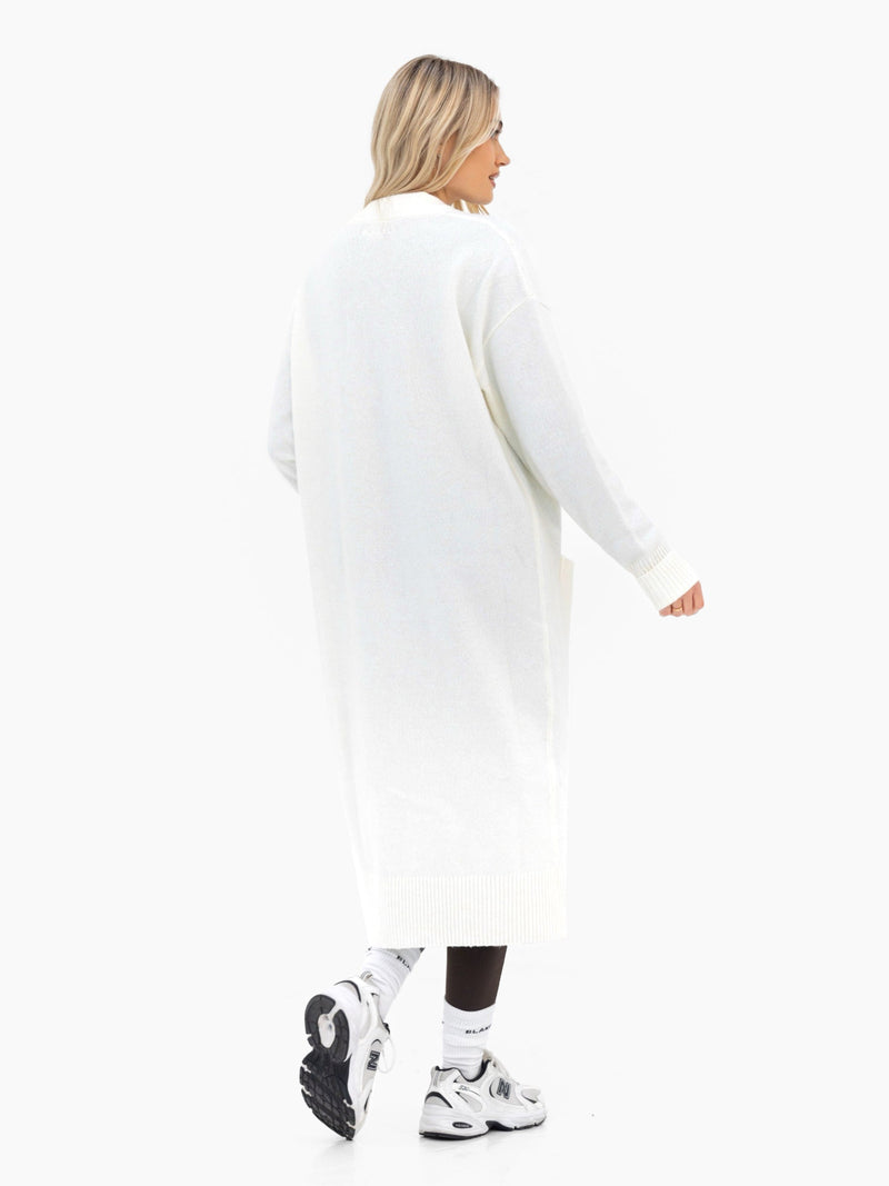 Mabel Longline Cardigan - Cream