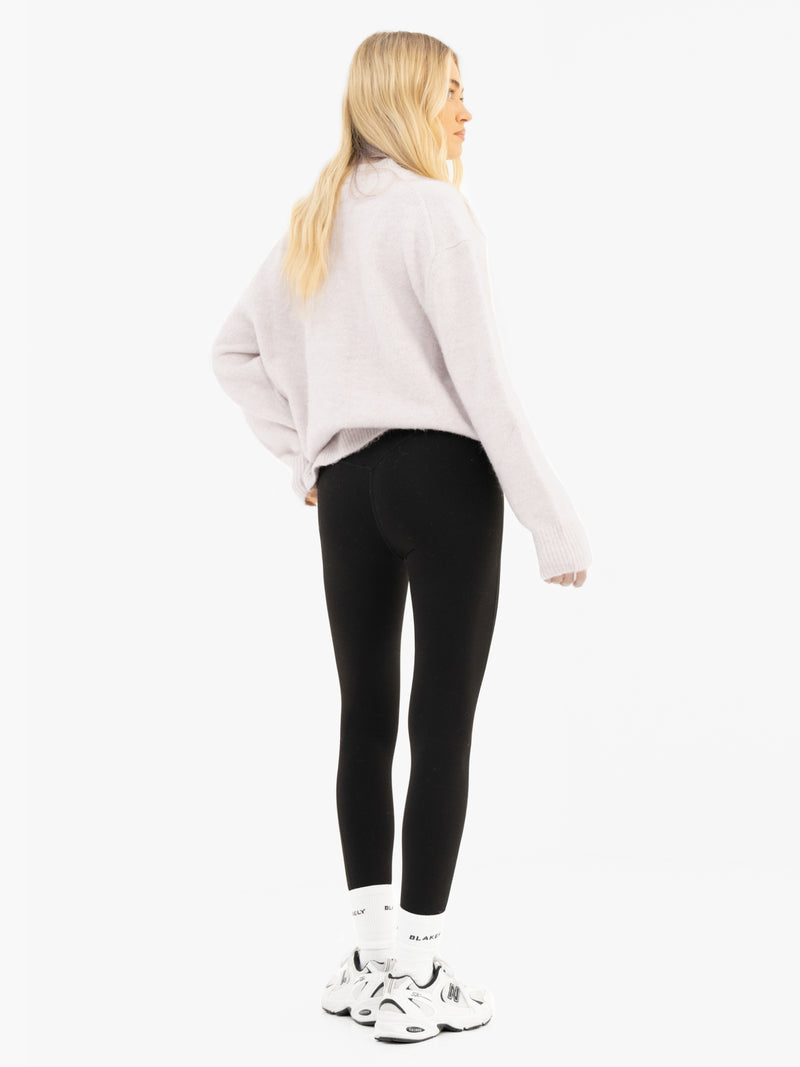 Marley Oversized Knitted Sweater - Marl White