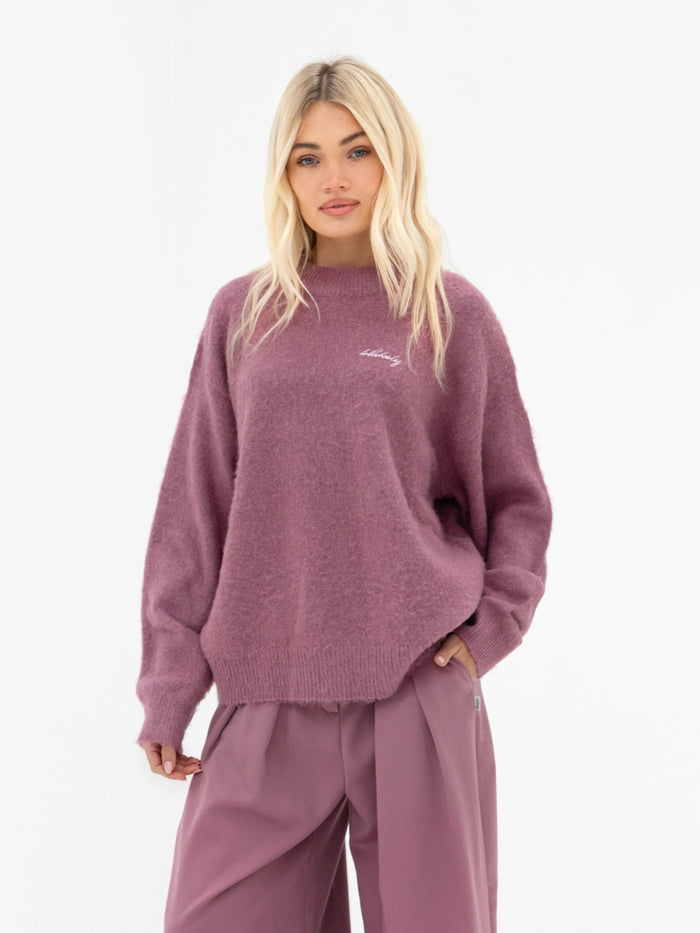 Mindy Knitted Sweater - Dusty Rose