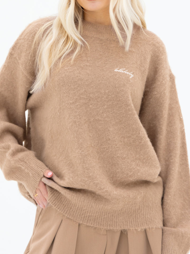 Mindy Knitted Sweater - Tan