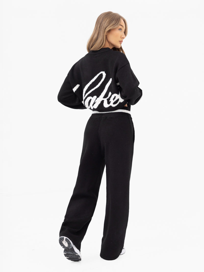 Margot Oversized Knitted Sweater - Black