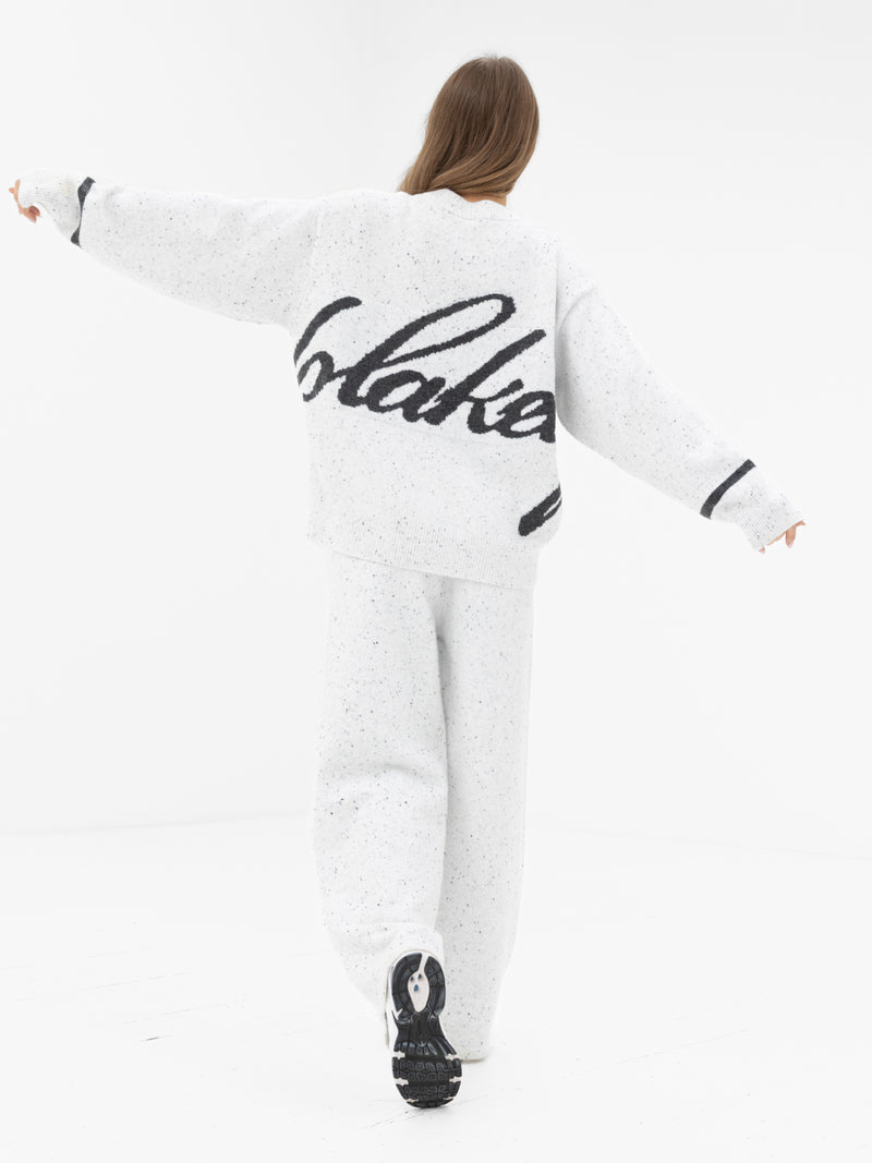 Margot Oversized Knitted Sweater - Cloud Grey