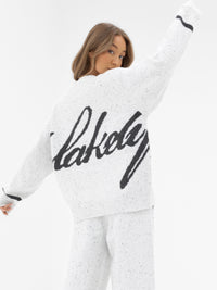 Margot Oversized Knitted Sweater - Cloud Grey