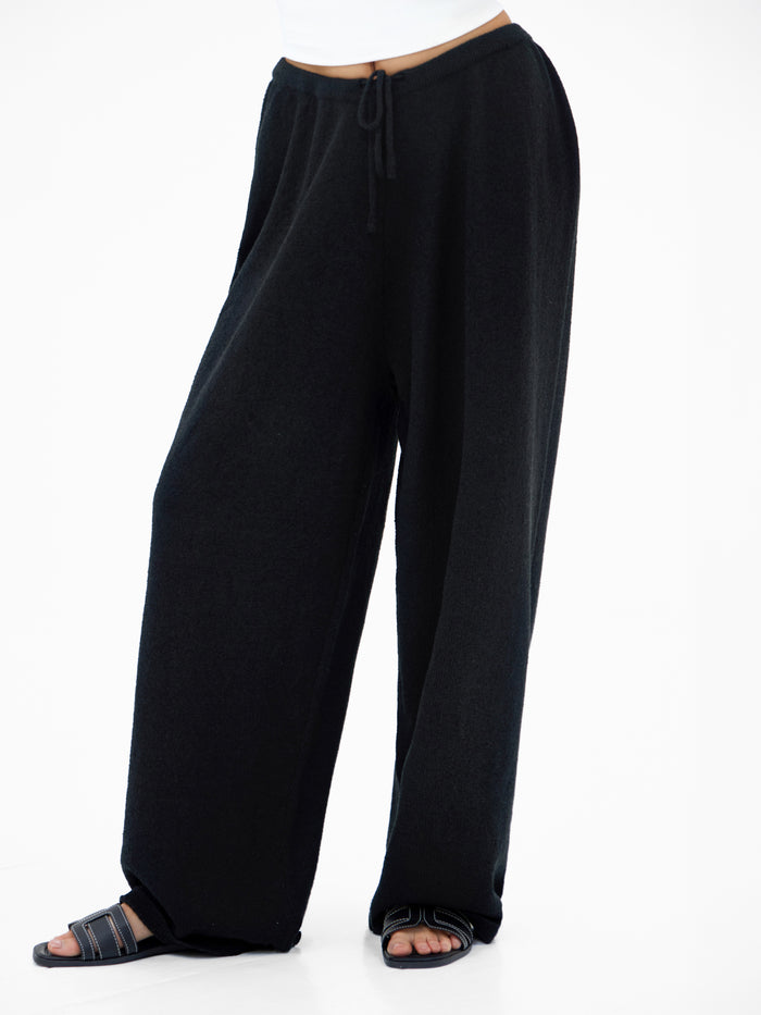 Mae Crochet Trousers - Black