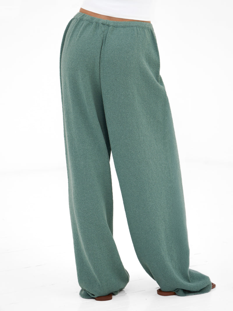 Mae Crochet Trousers - Sage Green