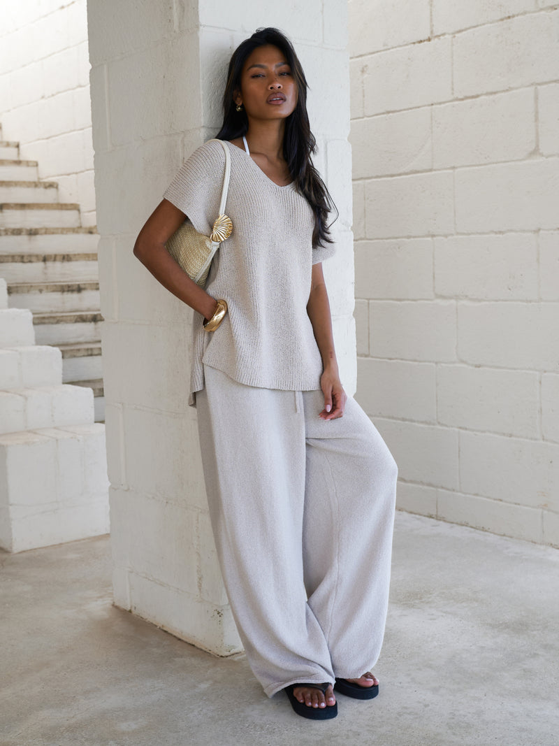 Buy Blakely Womens Taupe Mae Crochet Trousers | Free delivery on