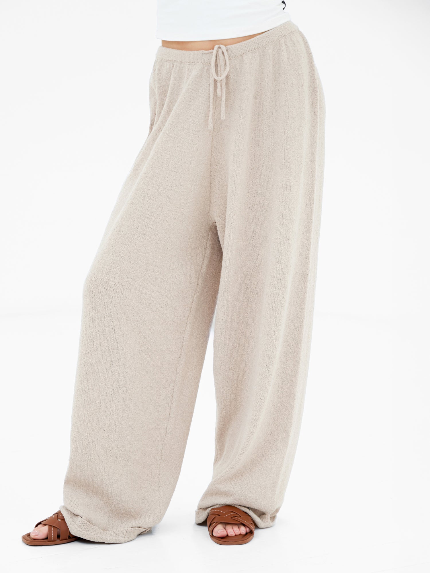 Buy Blakely Womens Taupe Mae Crochet Trousers | Free delivery on