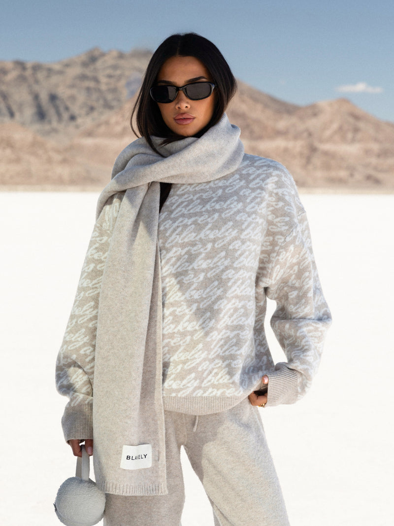 Blakely Oversized Après Knitted Sweater - Toasted Taupe