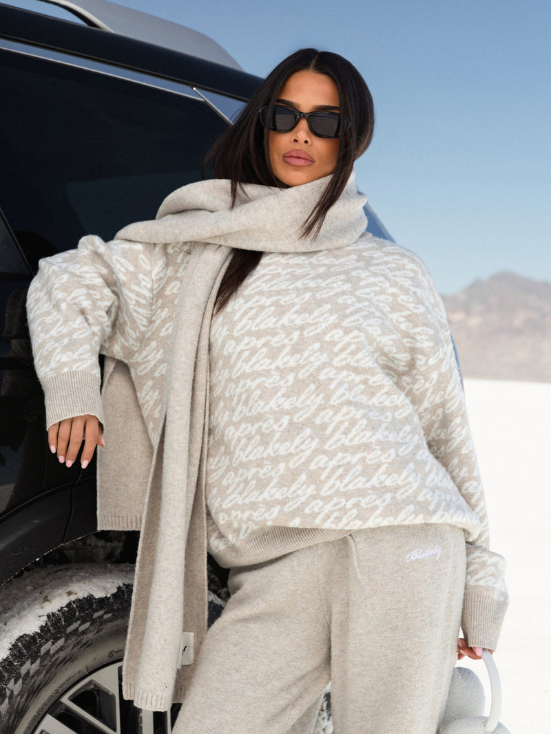Blakely Oversized Après Knitted Sweater - Toasted Taupe