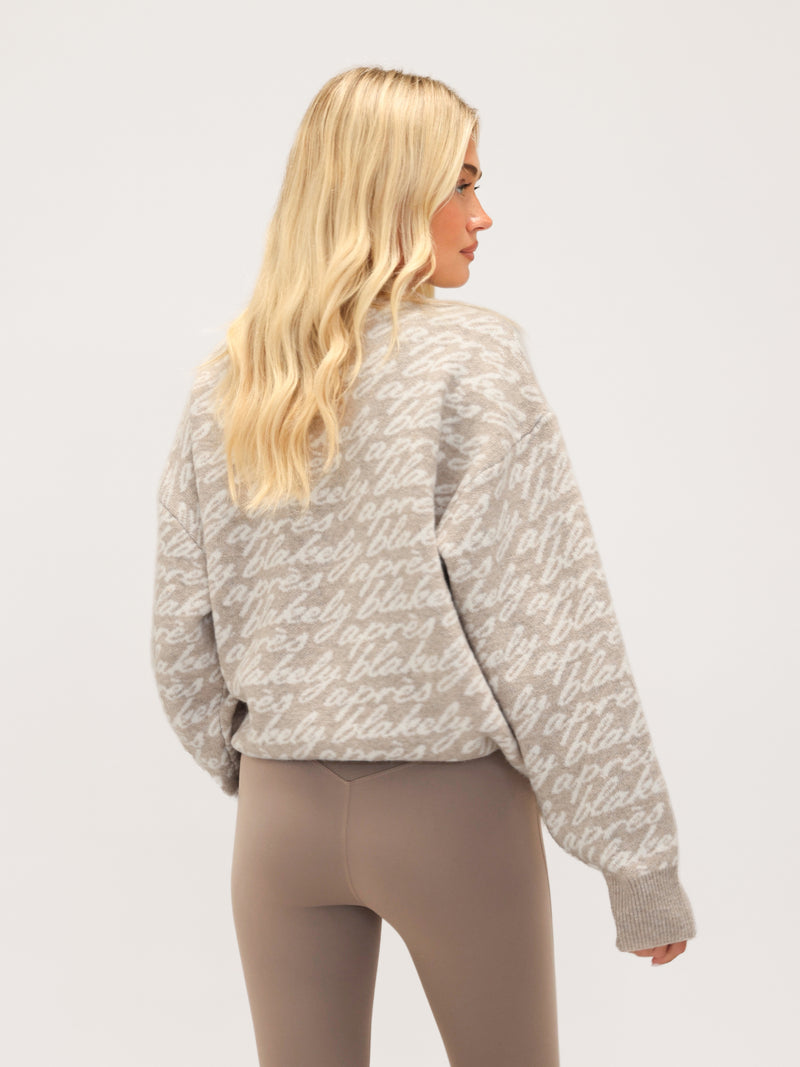 Blakely Oversized Après Knitted Sweater - Toasted Taupe
