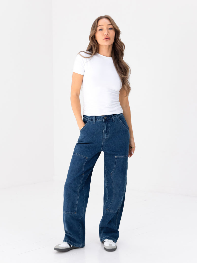 Blakely Carpenter Jeans - Dark Blue Wash