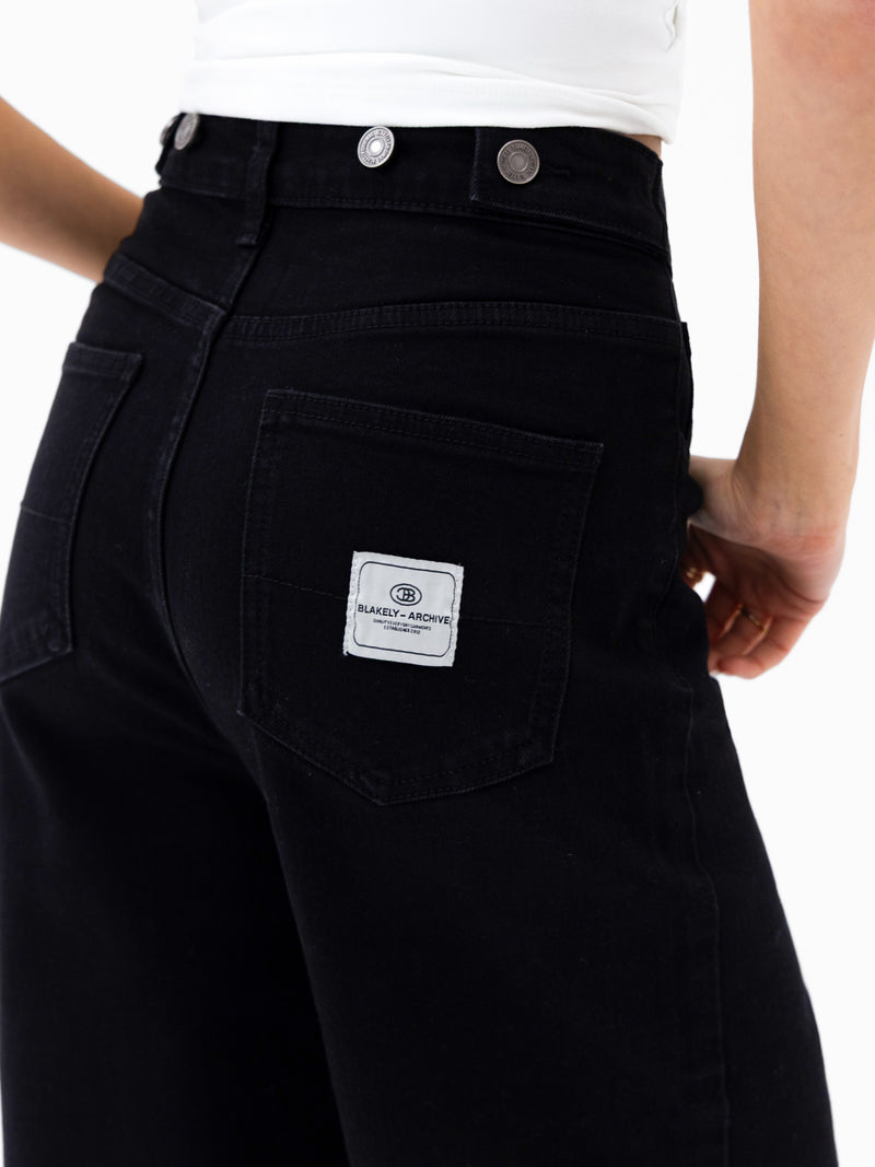 Blakely Wide Cut Jeans - Black