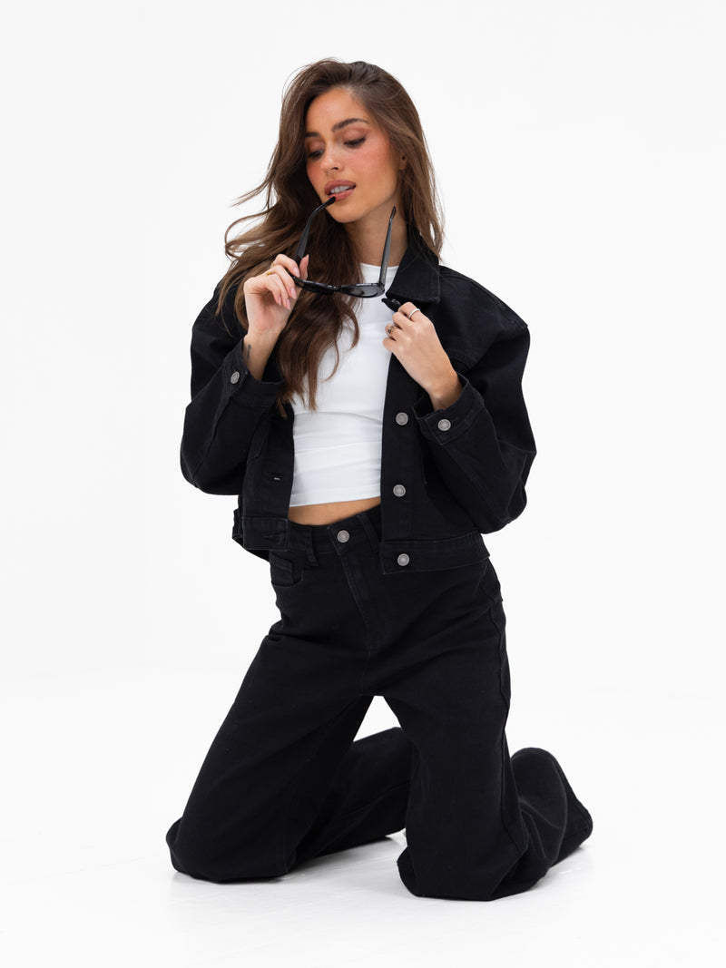 Blakely Denim Jacket - Black