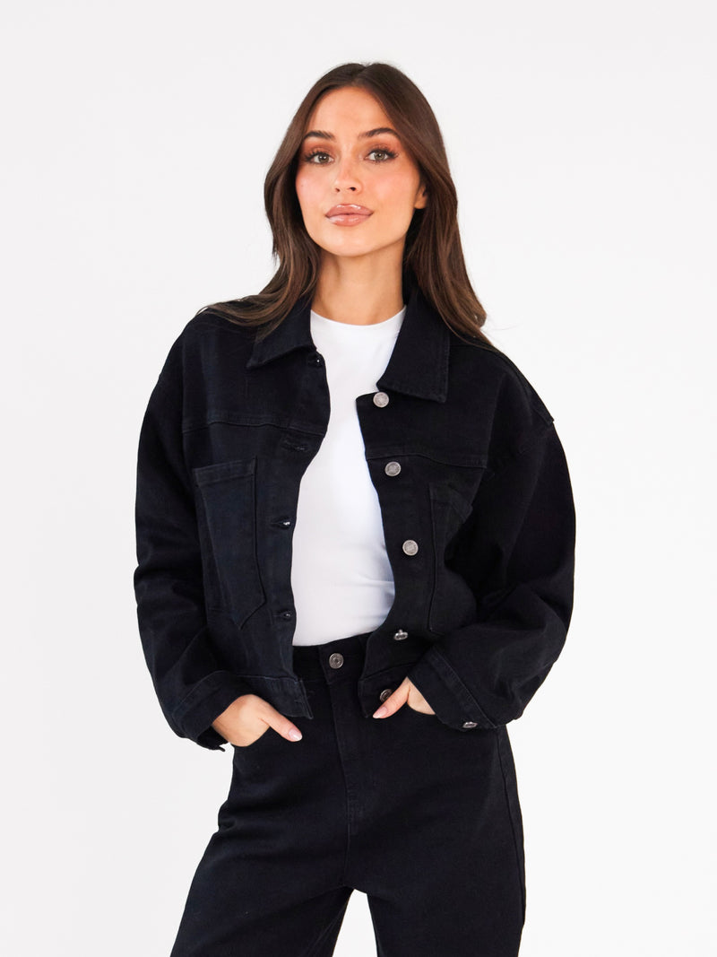 Blakely Denim Jacket - Black