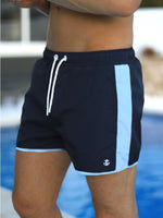 Senio Swim Shorts - Navy/Light Blue