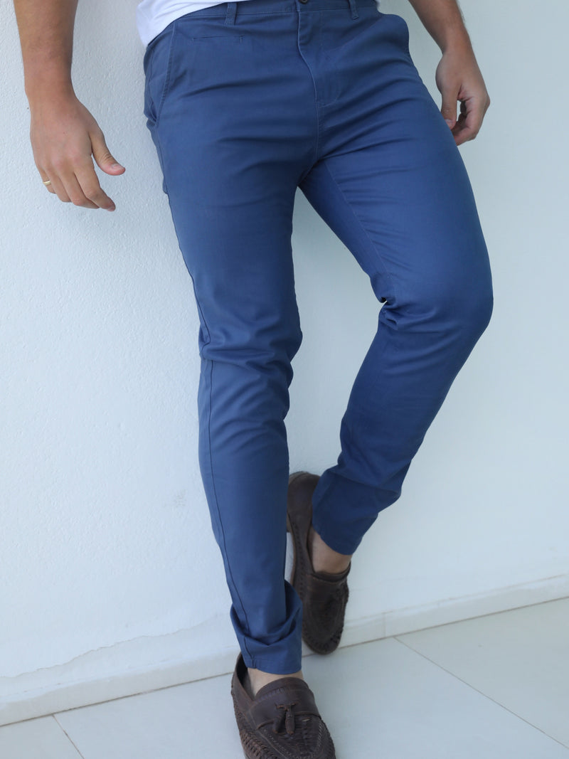 Stretch Chino - Blue