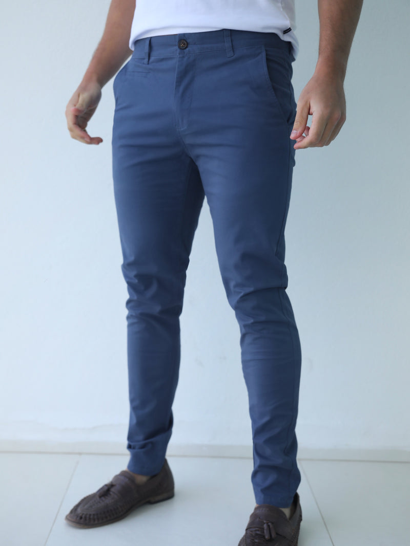 Stretch Chino - Blue