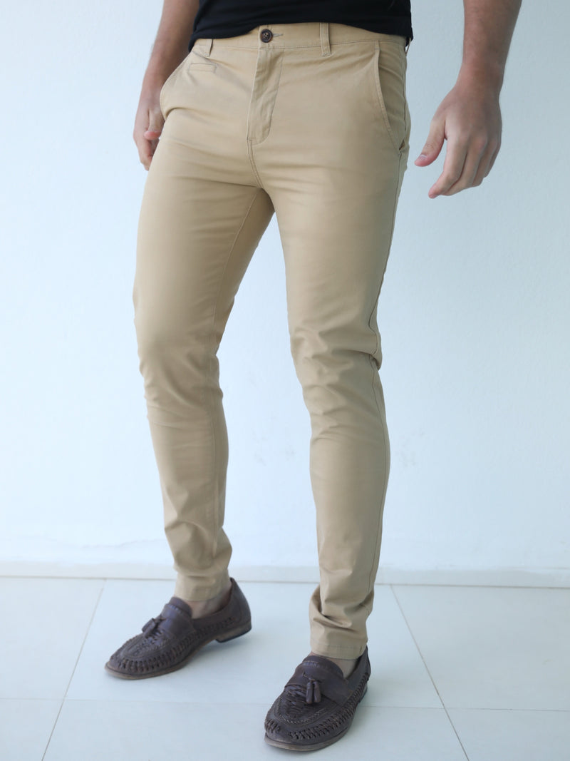 Stretch Chino - Light Brown