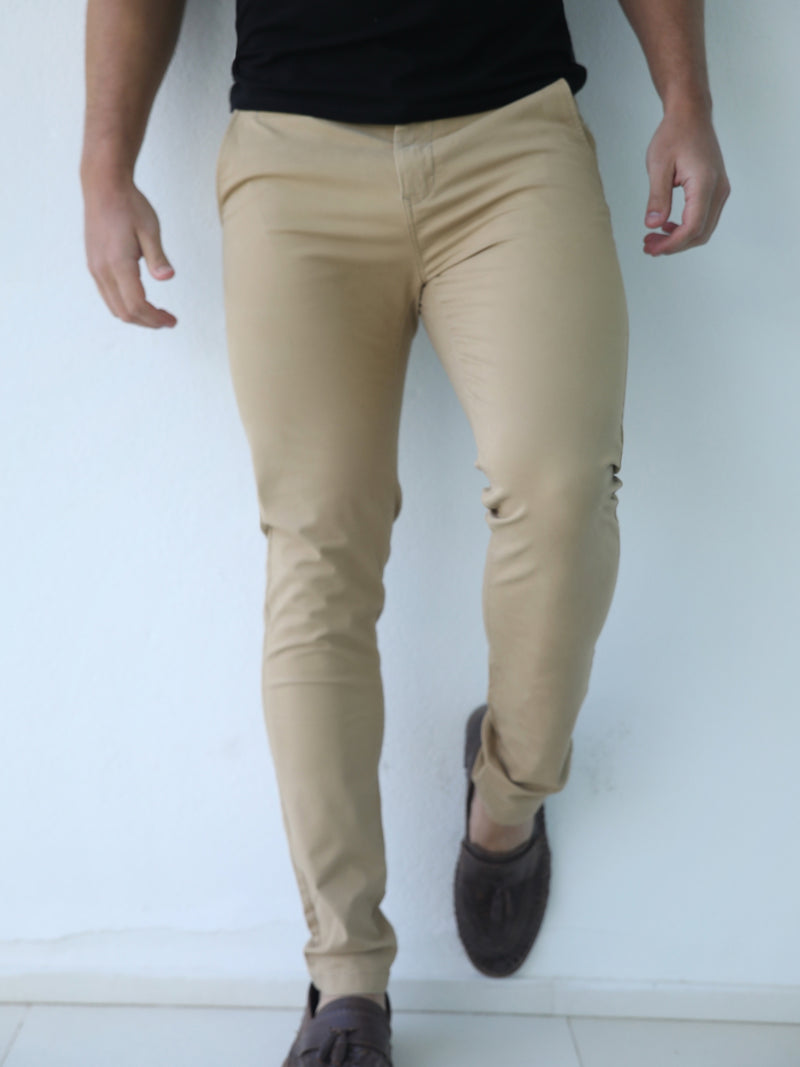 Stretch Chino - Light Brown