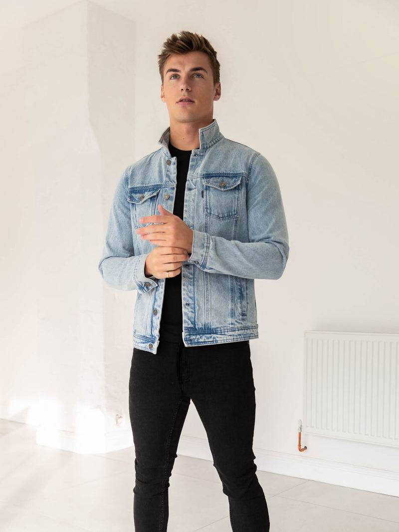 Mens Brooklyn Denim Jacket - Blue