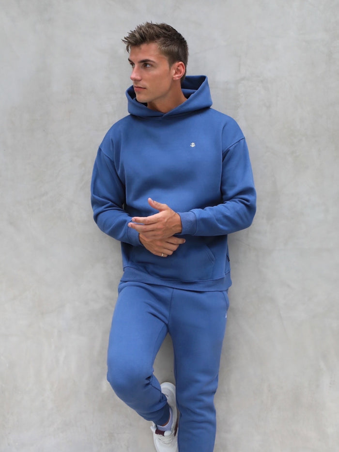 Anchor Relaxed Hoodie - Blue