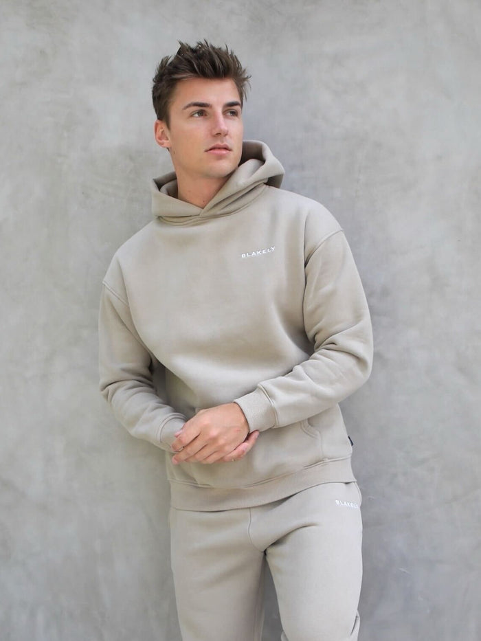 Series Relaxed Hoodie - Washed Khaki