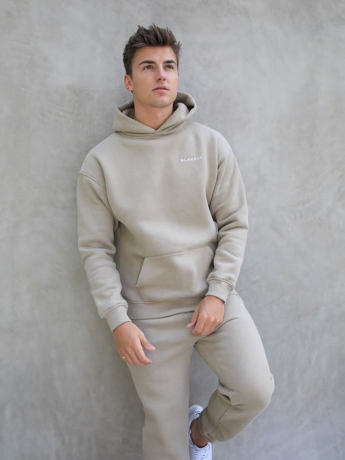 Series Relaxed Hoodie - Washed Khaki