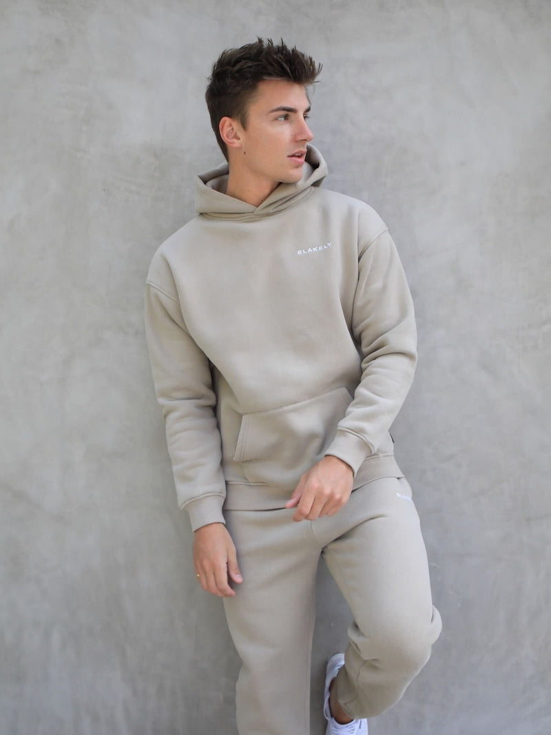 Series Relaxed Hoodie - Washed Khaki