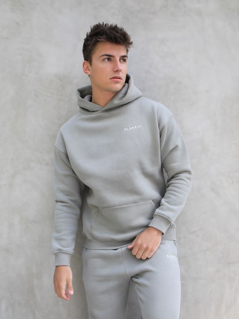 Series Relaxed Hoodie - Stone Grey