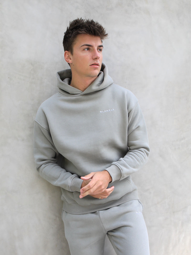 Series Relaxed Hoodie - Stone Grey