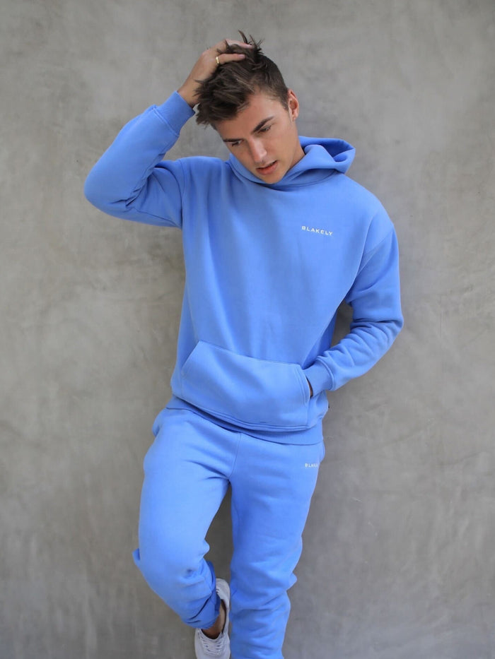 Series Relaxed Hoodie - Light Blue